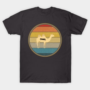 Vintage Retro Sunset Camel T-Shirt